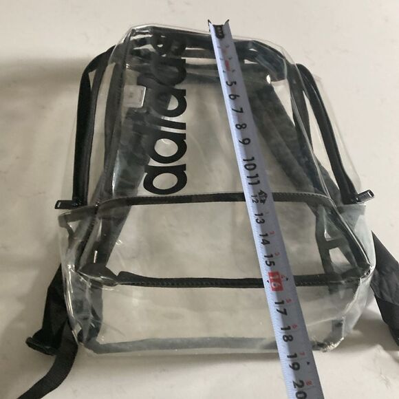 Adidas Clear Backpack Concert Festival Sporting Event Compliant Clear Bag - Picture 3 of 6